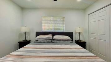 3 bedrooms, iron/ironing board, travel cot, WiFi