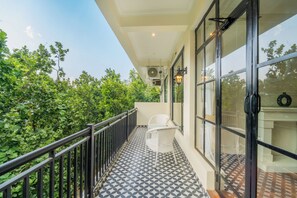 Luxe suite | Uitzicht vanaf balkon