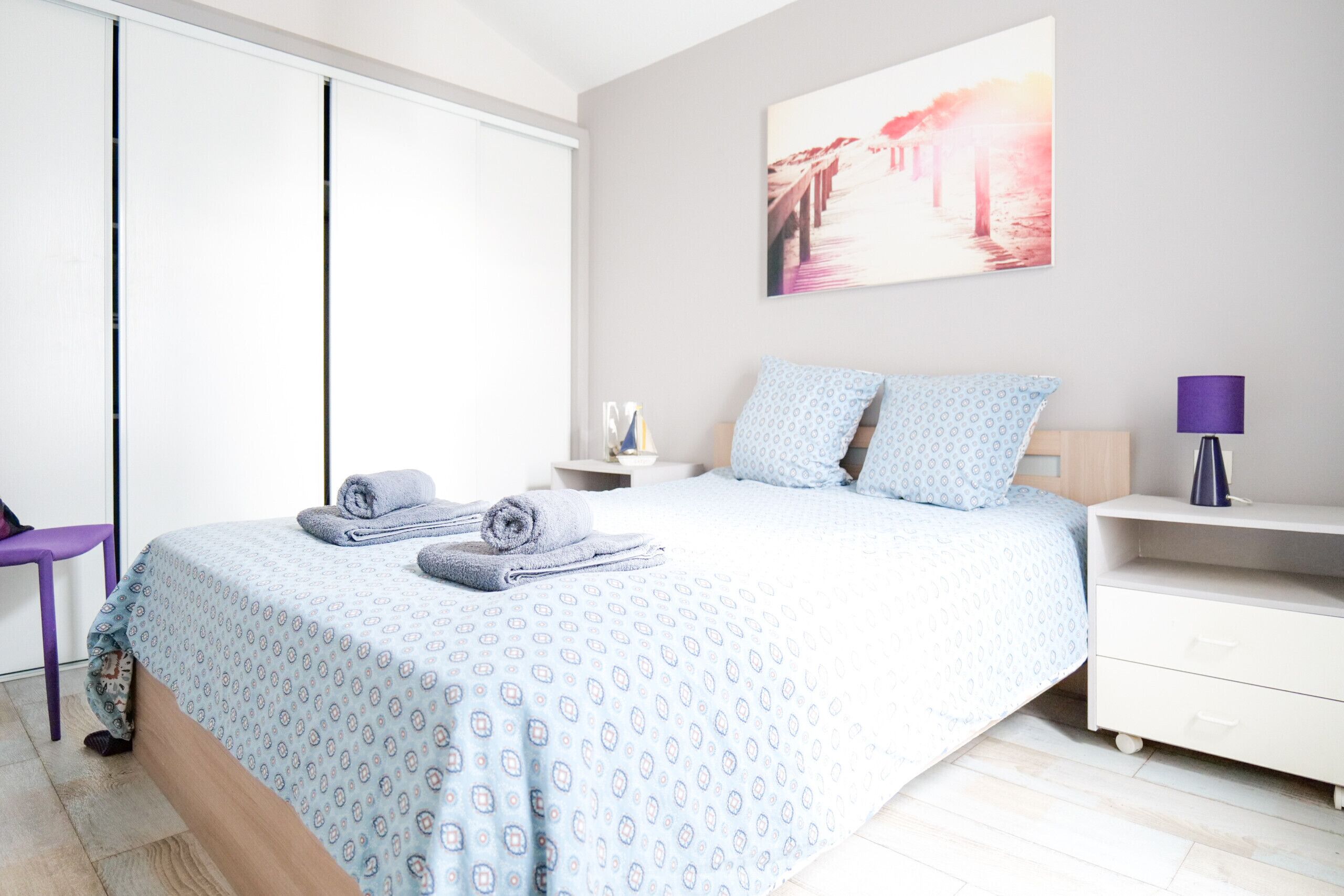 2 bedrooms, iron/ironing board, free WiFi, bed sheets