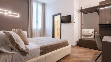 Luxury Triple Room | Frette Italian sheets, premium bedding, minibar, individually furnished