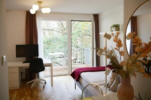 1 soverom, skrivebord, wi-fi og sengetøy