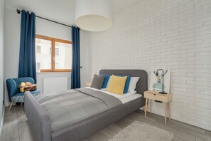 Apartamento, 1 quarto, sacada | 1 quarto, roupa de cama