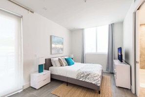 2 bedrooms, iron/ironing board, travel cot, WiFi