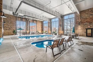 Indoor pool, a heated pool