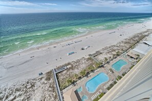 Accommodatie ligt op het strand