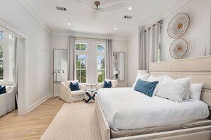 8 bedrooms, iron/ironing board, travel crib, internet