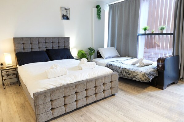 Leilighet | 1 soverom, strykejern/-brett, wi-fi (inkludert) og sengetøy