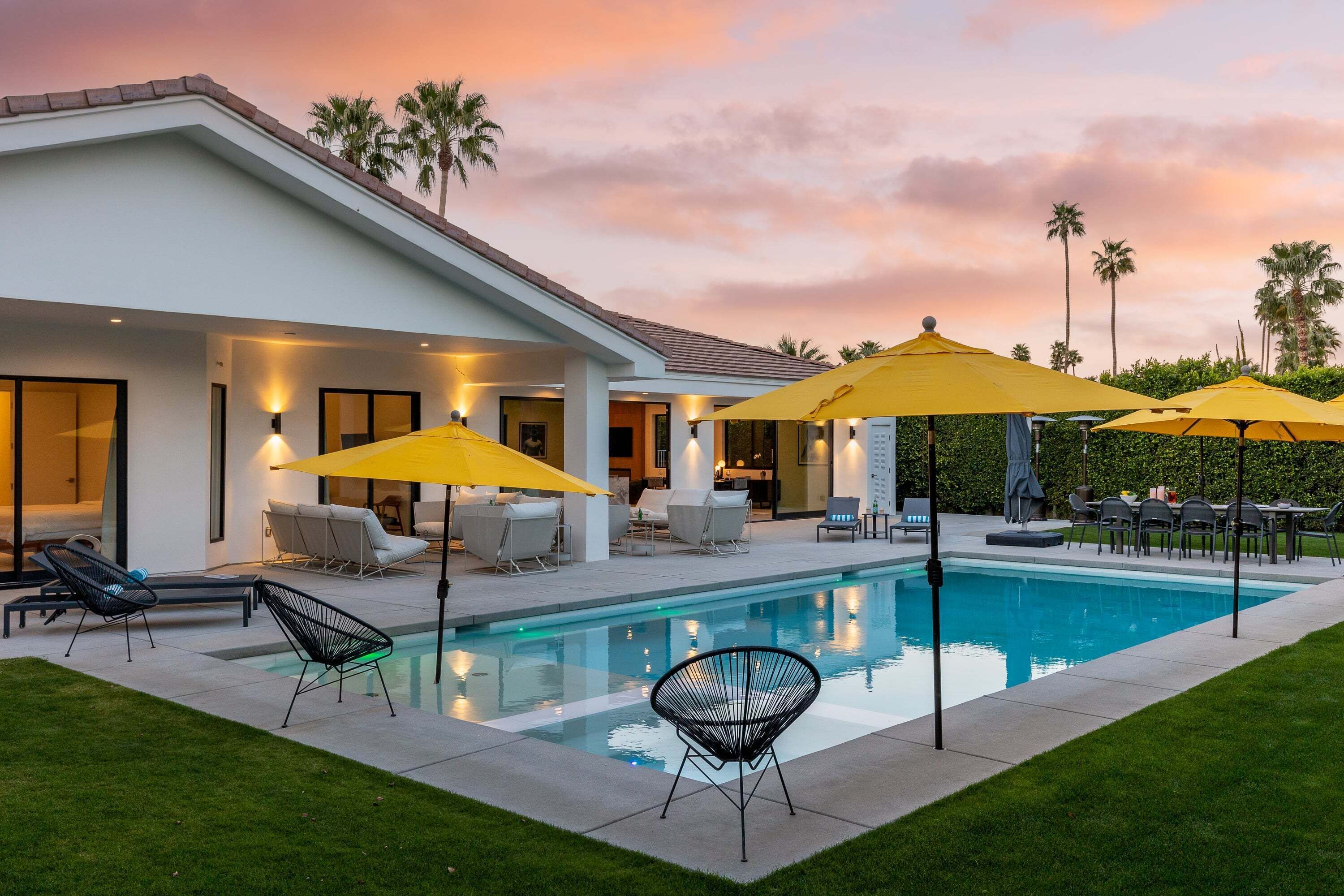 A heated pool
