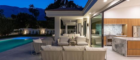 A heated pool