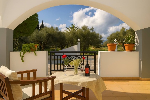 Private atio amidst olive groves