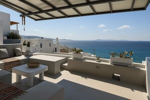 Terrace/patio - Mykonos Noir Nest - Sea View Escape (Tourlos)