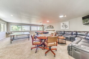 Games room - Alto Retreat w/ Wraparound Deck & Game Room! (Alto)