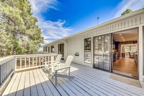 Terrace/patio - Alto Retreat w/ Wraparound Deck & Game Room! (Alto)