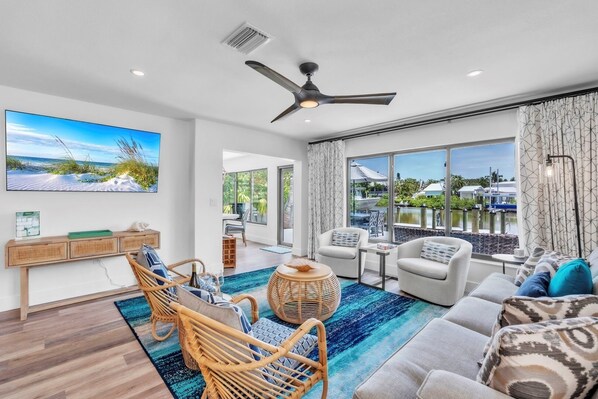 House, 3 Bedrooms | Living area - The Bea's Knees 3 Bedroom Home by RedAwning (Anna Maria)