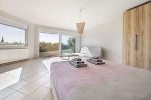 5 bedrooms, iron/ironing board, travel cot, WiFi