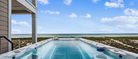 Una piscina climatizada