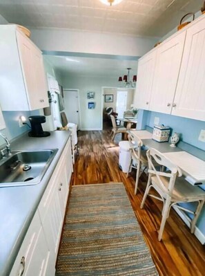 Fridge, microwave, oven, stovetop - Relax at Cherry Street Cottage Near the Beach (Spring Lake)