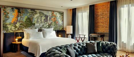 Egyptian cotton sheets, premium bedding, down duvets, memory-foam beds