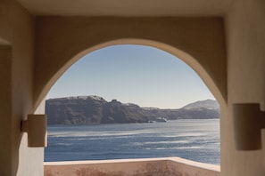 View from property - Caldera's Dream Cave House with hot tub (Santorini)