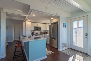 Fridge, microwave, oven, stovetop - Gorgeous ocean views from this stunning, updated coastal condo! (Duck)