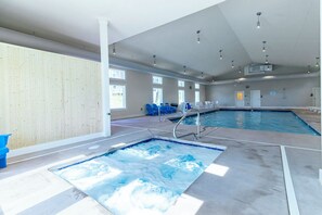 Indoor pool - Gorgeous ocean views from this stunning, updated coastal condo! (Duck)