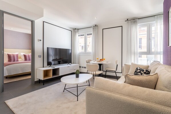 Living area - Barrio latina con terraza (Latina Toledo Ático I) (Madrid)