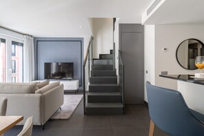 Living area - Amazing private terrace (Latina Toledo atico II) (Madrid)