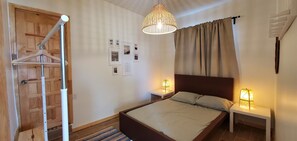 2 bedrooms, iron/ironing board, travel crib, WiFi