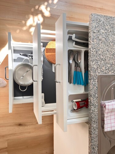 Bright, comfy, industrial looking