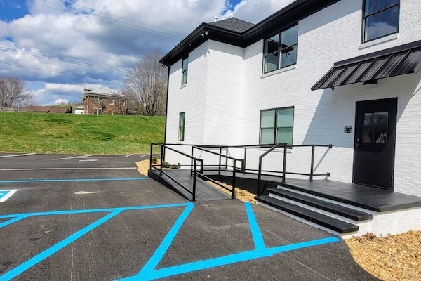 Handicap parking.
