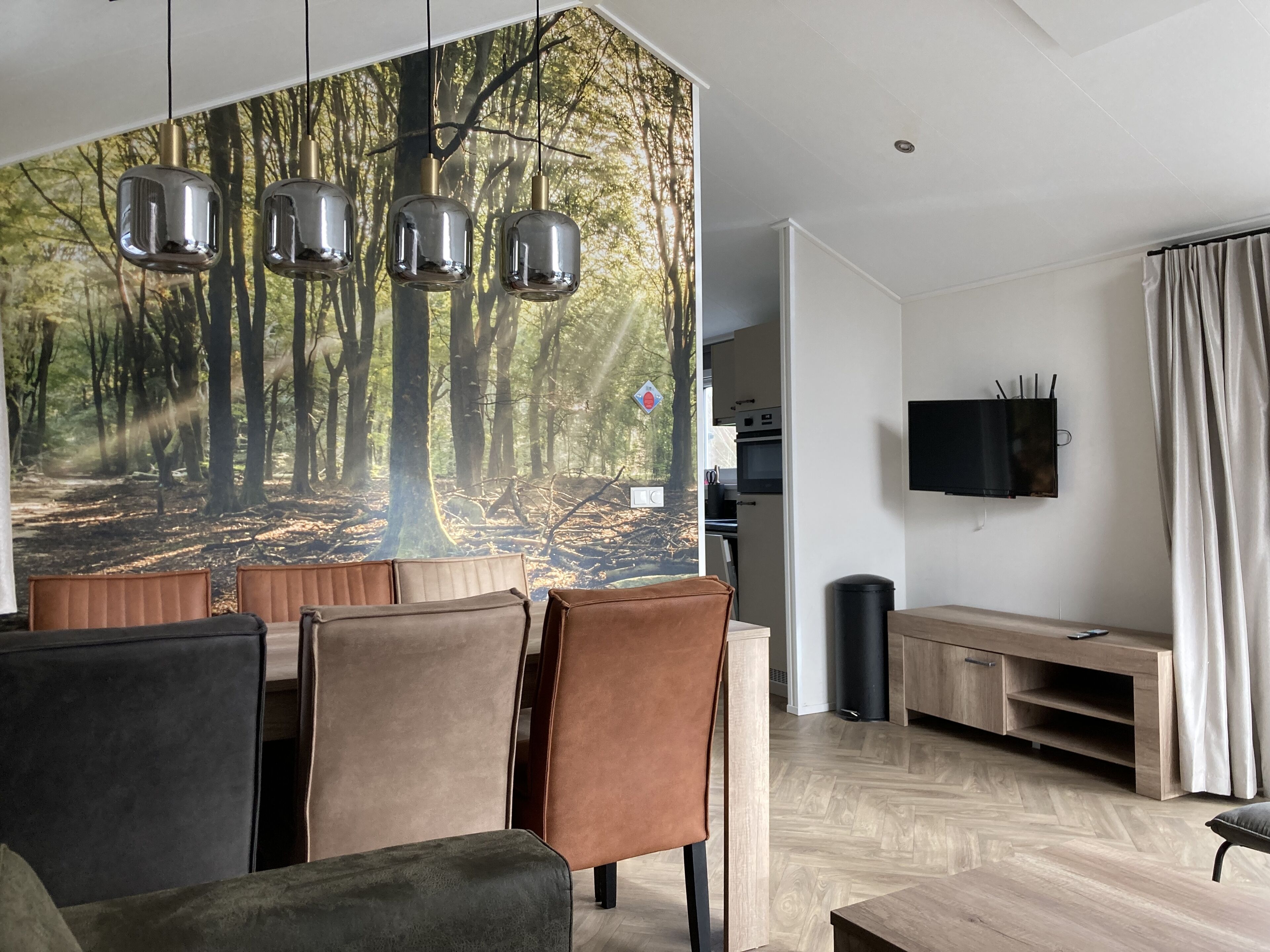 Family Chalet | Living area | 43-inch TV with digital channels