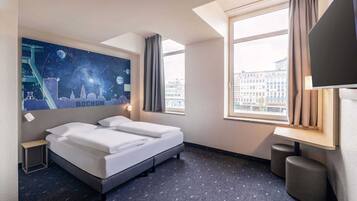 Rideaux occultants, chambres insonorisées, Wi-Fi gratuit