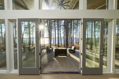 Modern Lakefront Retreat on 10 Acres | Lake O’ the Pines Area| Spacious