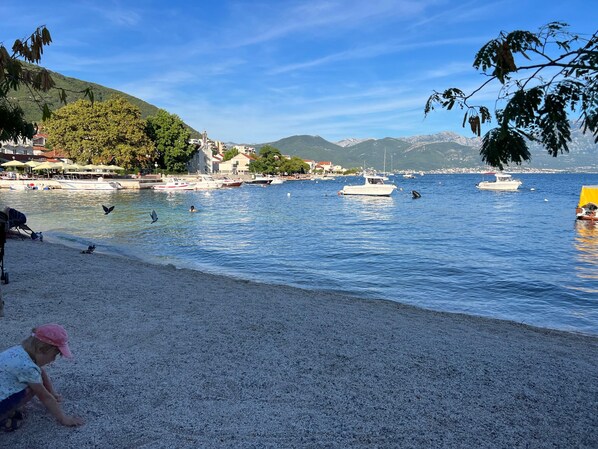 Beach nearby, sun-loungers