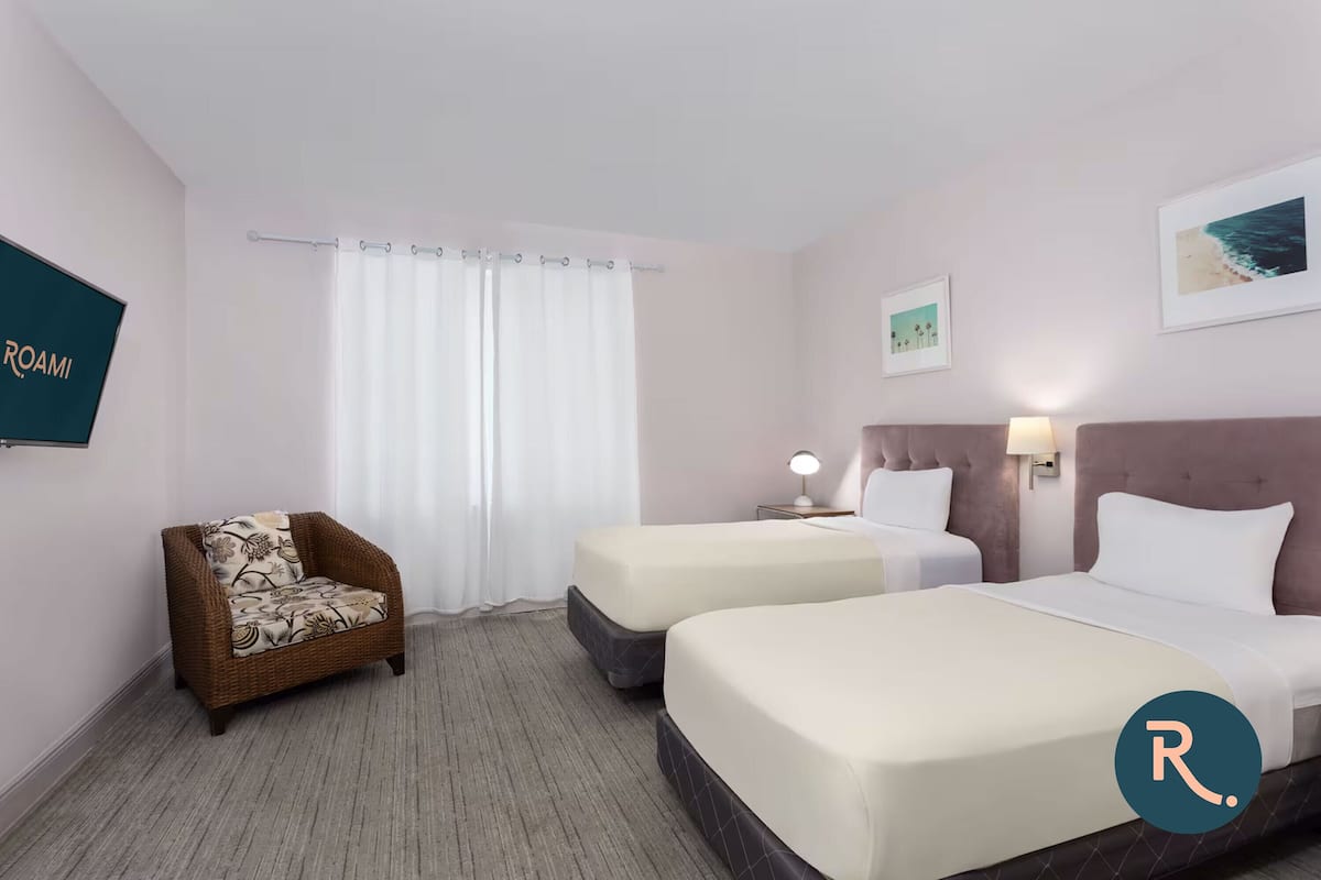 Studio Keluarga, 2 Tempat Tidur Queen, Bebas Asap Rokok | 1 kamar tidur, Wi-Fi gratis, dan seprai linen