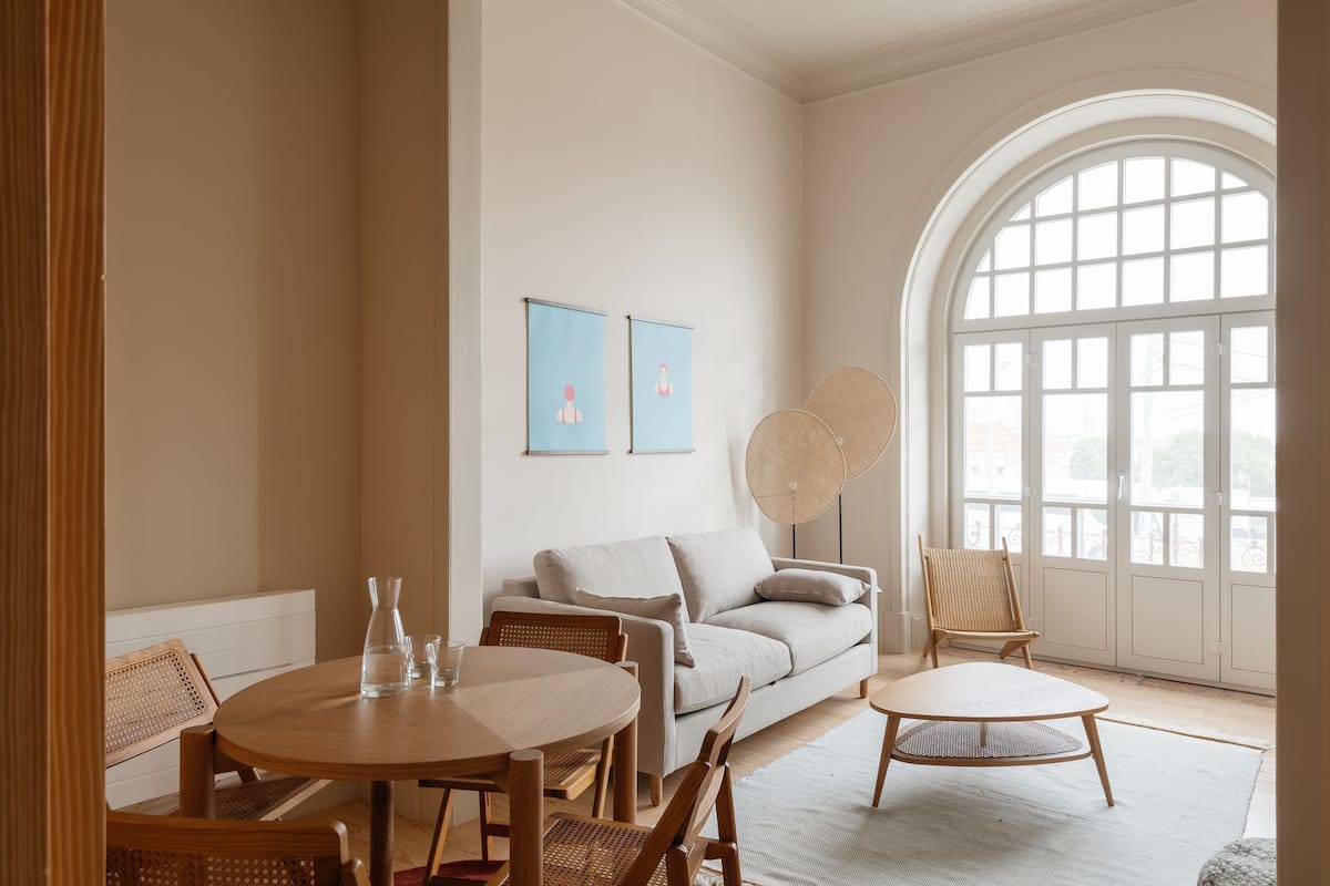 Family Apartment | Living area | 40-inch flat-screen TV with cable channels
