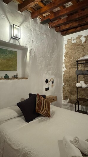 1 makuuhuone, vuodevaatteet