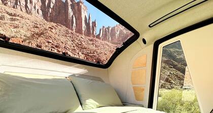 Red Rock Base Camps Teardrop Trailer #3. Take your hotel room outside!