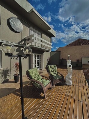 Terrace/patio - Casa do Rogério Hostel - shopping (Caxias do Sul)