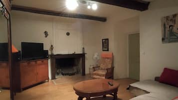 TV, DVD player, stereo