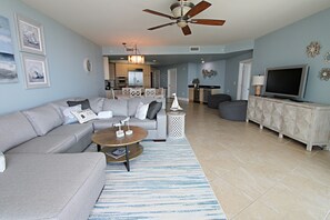 Condo, Multiple Beds, Pool Access, Pool View (Caribe C-514) | Living area - Caribe (Orange Beach)