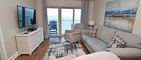 Condo, Multiple Beds, Pool Access (Crystal Tower 1605) | Living area