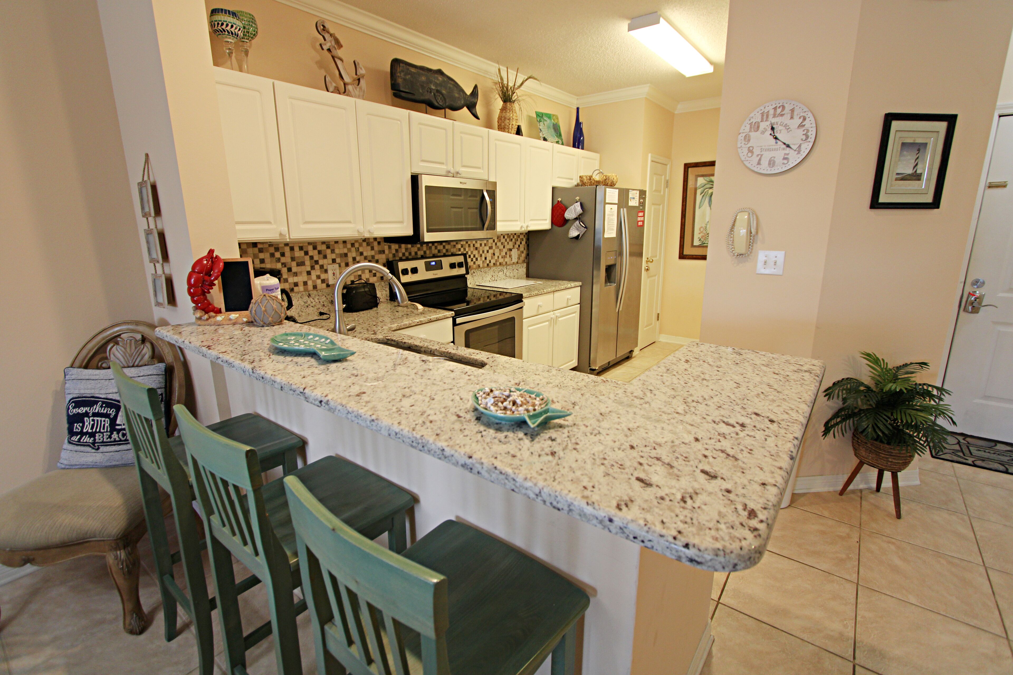 Condo, Multiple Beds, Pool Access, Pool View (Cypress Point 204-A) | Private kitchen