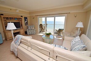 Condo, Multiple Beds, Pool Access (Escapes To The Shores 605) | Living area - Escapes To The Shores (Orange Beach)