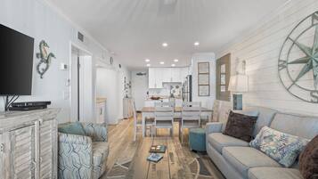 Condo, Multiple Beds, Pool Access, Ocean View (Gulf Shores Plantation 1306) | Living area