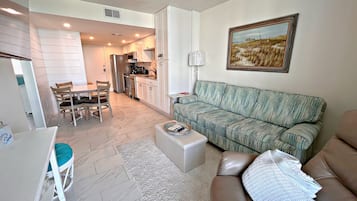 Condo, Plusieurs lits, balcon (Gulf Shores Surf & Racquet Club 404B) | Aire de séjour