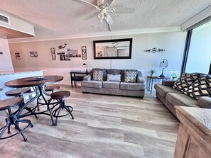 Condo, Multiple Beds, Patio, Ocean View (Island Sunrise 165) | Living area