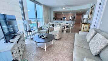 Condo, Multiple Beds, Balcony (Island Tower 1203) | Living area