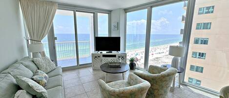 Condo, Multiple Beds, Balcony (Island Tower 1203) | Living area