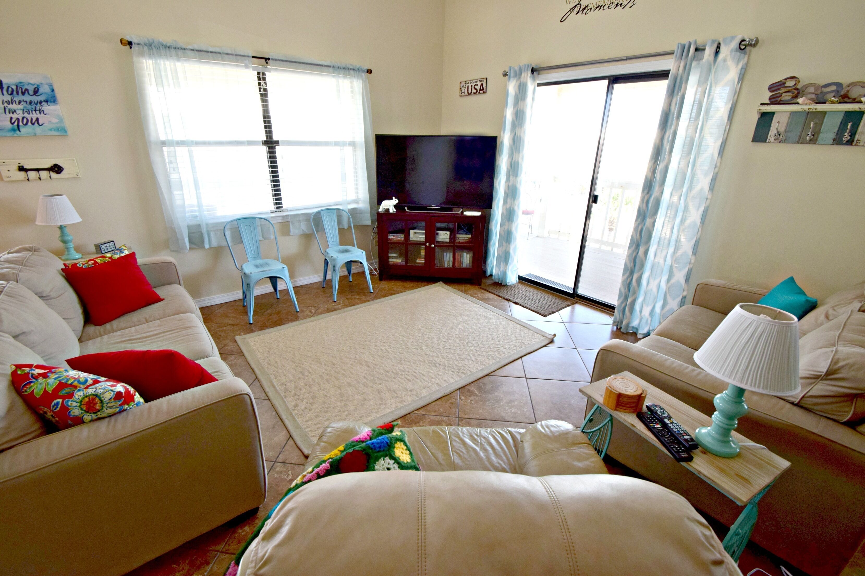 Condo, várias camas, sacada, vista para a praia (Lagoon Run 308) | Área de estar